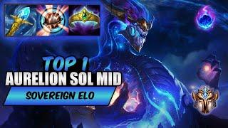 Wild Rift Aurelion Sol TOP 1 mid - S13 rank game + build