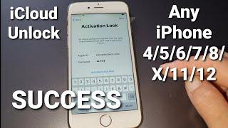 Official iCloud UnlockAny iPhone 4/5/6/7/8/X/11/12 Any iOS 100% SuccessActivation Lock Remove