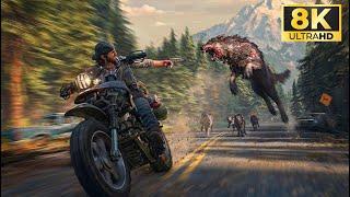 DAYS GONE PRESS ANY BUTTON Zombie Gameplay 8k Video days gone ps5 days gone horde