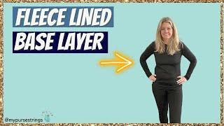 ThermaJane Fleece Lined 2-Piece Base Layer Set Demo