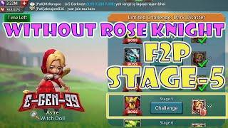 lords mobile limited challenge Witch doll  stage 5 Dark disaster stage 5