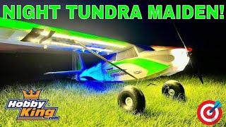 NEW Night Tundra MAIDEN NIGHT FLIGHT! Flying in the dark!