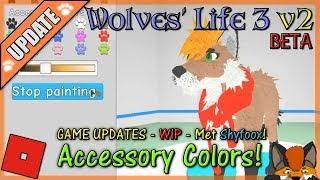 Roblox - Wolves' Life 3 v2 BETA - ACCESSORY COLORS & Met Shyfoox! #20 - HD