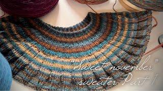 Быстро и КРАСИВО: джемпер с круглой кокеткой! МАСТЕР-КЛАСС! «Sweet november» knitting sweater