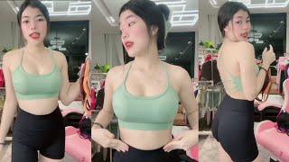 Try On Tank top Leggings Women's Sports Outfit Makes You Gemezz