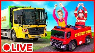 Big Trucks for Kids  Educational Vehicle Videos | Kidibli