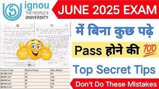 IGNOU 2025 Exam में बिना कुछ पढ़े Pass होने की Top Secret Tips  Don't Do These Mistakes in Exam 