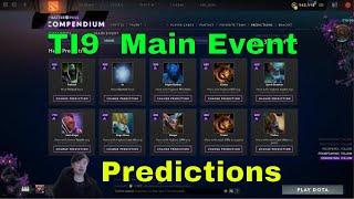 Dota 2 : TI9 Main Event Predictions