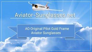 AO Original Pilot Gold Frame Aviator Sunglasses