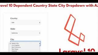 Laravel 10 dependent country state city dropdown with ajax