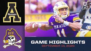 Game Highlights: App State vs East Carolina (September 14, 2024)