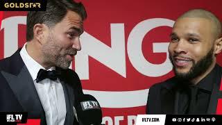 'DO YOU STILL F****** WANT IT?' - EDDIE HEARN & CHRIS EUBANK JR CLASH IN HEATED RED CARPET EXCHANGE