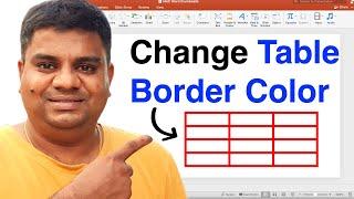 How To Change Table Border Color and Thickness In PowerPoint