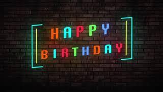 Happy Birthday Neon sign