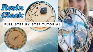 How To Make a Resin Clock - Full Step by Step Tutorial with our new Resin Clock Kit #resinclock