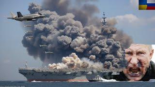 This morning, Ukrainian F-16s destroyed a Russian aircraft carrier carrying 7,500 Ka-52s