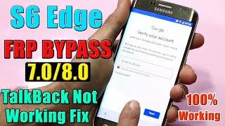 SAMSUNG S6 Edge -G925T_ FRP BYPASS | Android 7.0 | TalkBack Not Working Fix