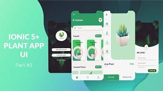 PLANT APP | Part II  |  Ionic 5 UI | #CodingTechnyks #shorts