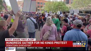No Kings protest in Shreveport brings out hundreds