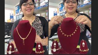 Antitarnish Jewellery /necklace /yellowgold /fashionjewellery/Whatsapp 9747134212