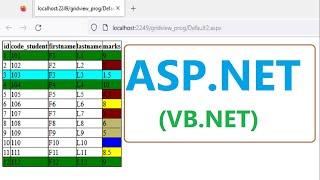 Programming in ASP. net : How to change Backcolor cell or row based on value cell in this row