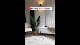 5 trending materials in 2024 #interiortrends #designtrends #designtips