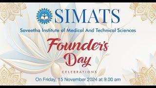 Founder's Day Celebrations 2024 - SIMATS