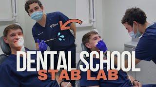 Dental School VLOG #6 | Stab Lab! First Time Injecting Classmates!