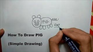 How To Draw Pig ( Simple Drawing )