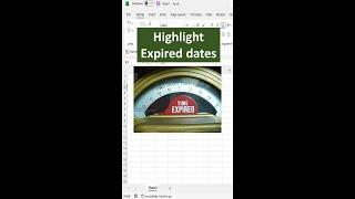 Quickest way to highlight expired dates 