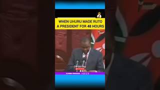 WHEN UHURU MADE RUTO A PRESIDENT FOR 48 HOURS #ruto #gachagua #uhuru #icc #robertishere #rand #rira