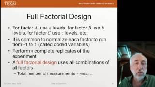 Lecture68 (Data2Decision) Factorial Design