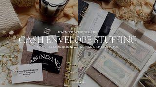 Cash Envelope Stuffing, New Items In My Shop, + Happy Mail | $810 | November Paycheck #1