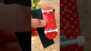 Never trying this griptape again #lcboards #fingerboard #skateboard #skate #techdeck #fingerskate