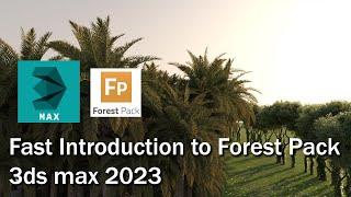 Fast introduction to scattering with Itoo Forest pack in 3ds max 2023