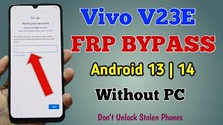 Vivo v23E Frp Bypass Android 14 | Vivo V23 Frp Unlock Without Computer