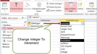 Tutorial MS Access: Change a Fieldtype From Long Integer to Auto Increment