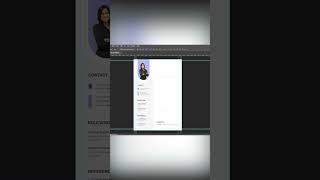 Quick CV Design in Photoshop | Professional Resume #shorts