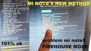 Unlock tool FIREHOUSE Mode solution by redmi note5  phone / factory reset error ! flashing error !