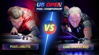 PIJUS LABUTIS VS EARL STRICKLAND | 2024 US OPEN POOL CHAMPIONSHIP #billiards #nineball #9ballpool