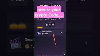 NEW TAPSWAP CODE SECURE YOUR CRYPTO PART ||SECURED YOUR CRYPTO||TAPSWAP TODAY CODE 25-26