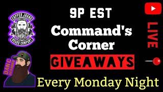 Command's Corner LIVE ft. Copper Johns - GIVEAWAYS, New Products, HUGE Discount!