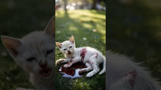 Emotional Rescue Pug Dog Helps a Hurt Cat #dog #rescue #animals