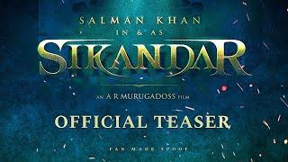 Sikandar Teaser Trailer | Sikandar Trailer  | Salman Khan | A.R Murugadoss Fan Made