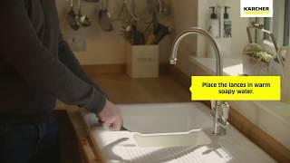 How do I unblock my Kärcher Vario / Dirtblaster pressure washer spray lance? | Kärcher UK