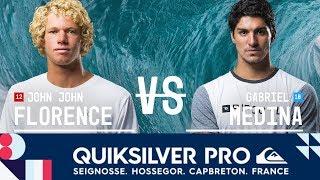 John John Florence vs. Gabriel Medina - Semifinals, Heat 2 - Quiksilver Pro France 2017