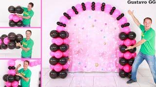 birthday decoration ideas at home  balloon decoration ideas  balloon arch tutorial