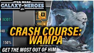 How to RIP YOUR OPPONENT'S FACE OFF with Wampa || CRASH COURSE 5 #swgoh #starwars #wampa