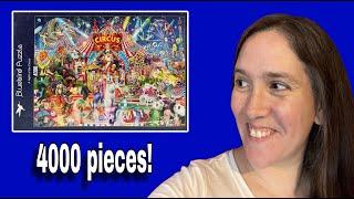 Building a 4000 PIECE puzzle! A Night at the Circus - Part 1 of 2