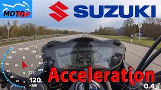 Suzuki SV650 (2022) - ACCELERATION - GPS measured